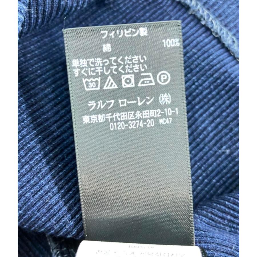 【希少】RRL ラルフローレン タンクトップ ネイビー Lサイズ ダブルアールエル タンクトップ メンズ SIZE L RRL 中古