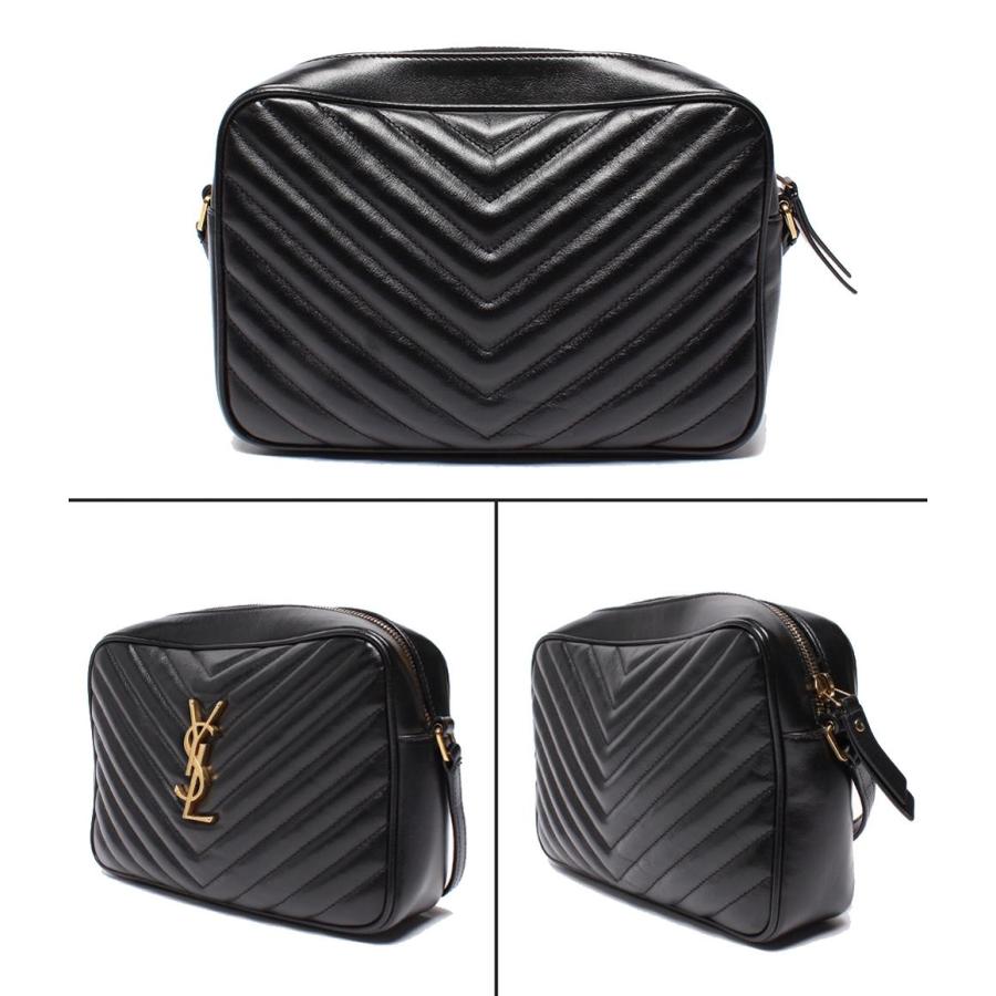 サンローランパリ ショルダーバッグ 斜め掛け Vステッチ ルー カメラ