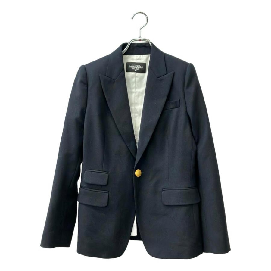 DSQUARED2 ネイビー テーラードジャケット 美品 美品 ディースクエアード テーラードジャケット 金ボタン S75BN0630