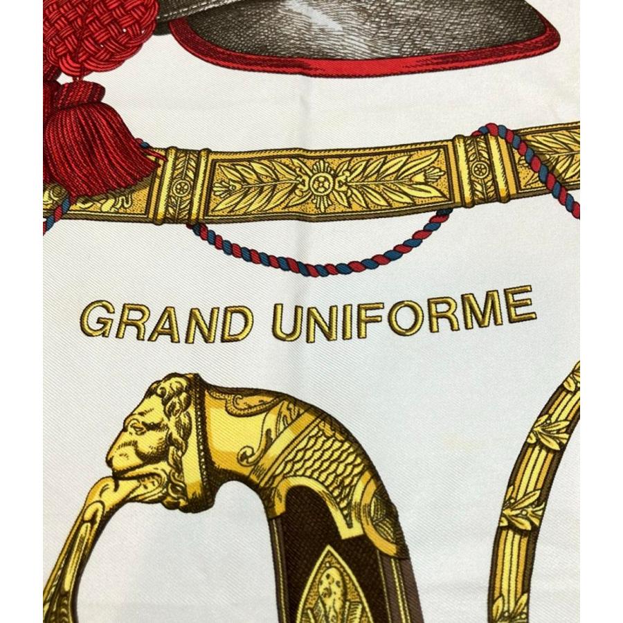 エルメス スカーフ シルク100% カレ90 GLAND UNIFORME レディース