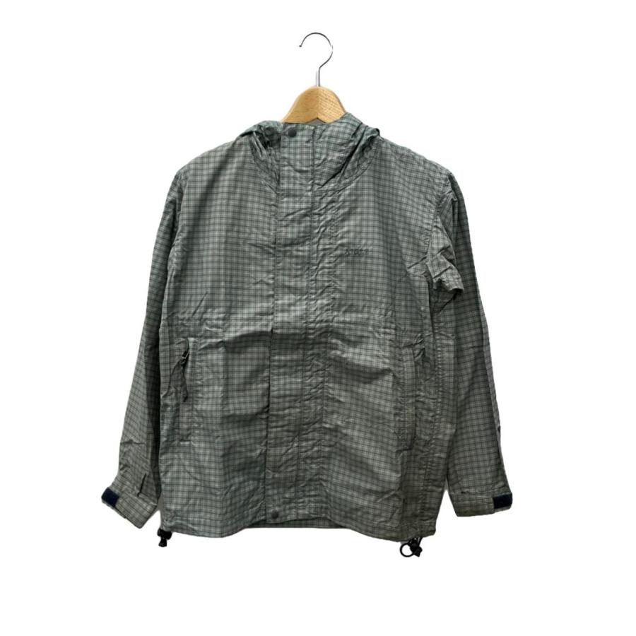 エーグル ナイロンジャケット チェック柄 フード付き メンズ SIZE XS