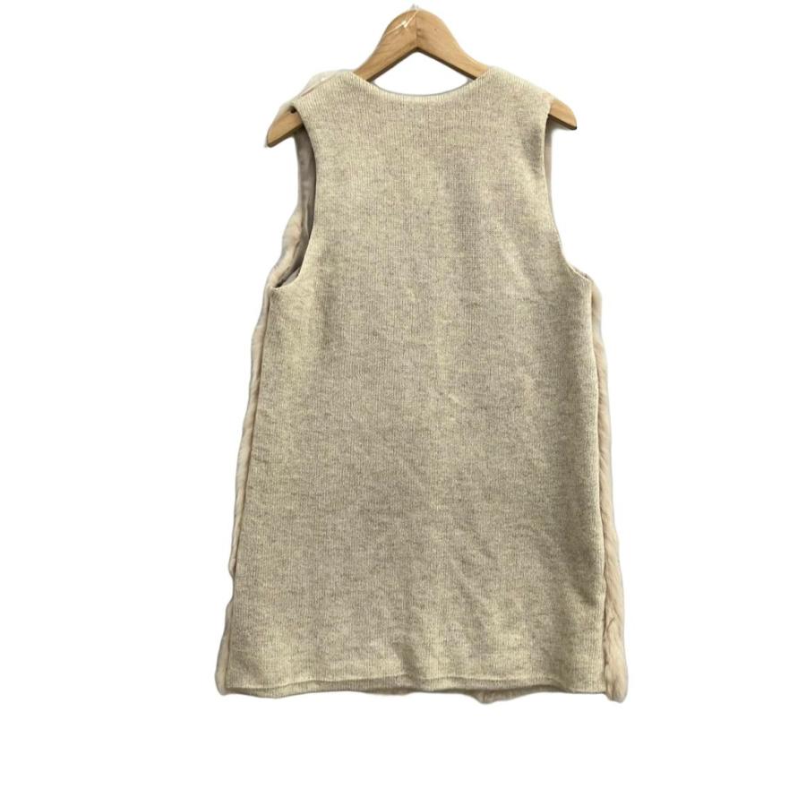 美品 ディスコート ラビットファーベスト レディース SIZE F (M 