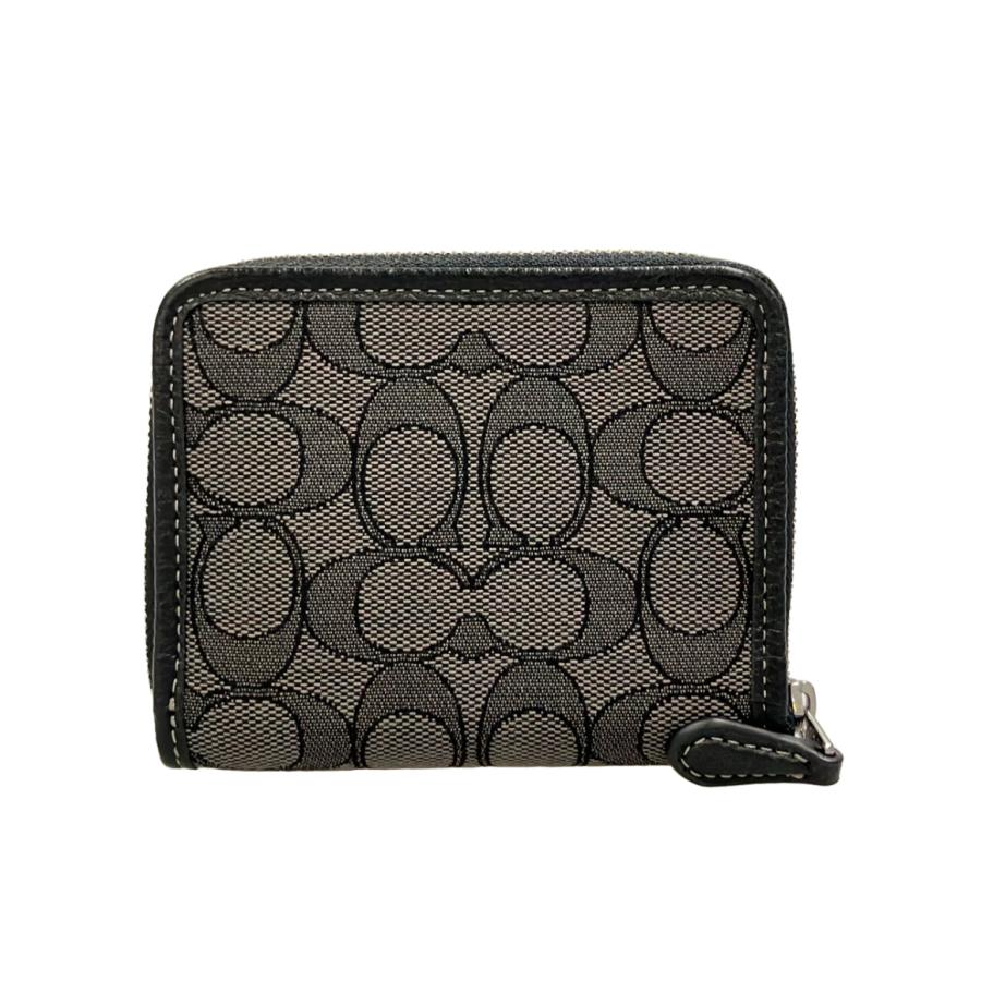 美品 コーチ 二つ折り財布 シグネチャー レディース COACH 中古