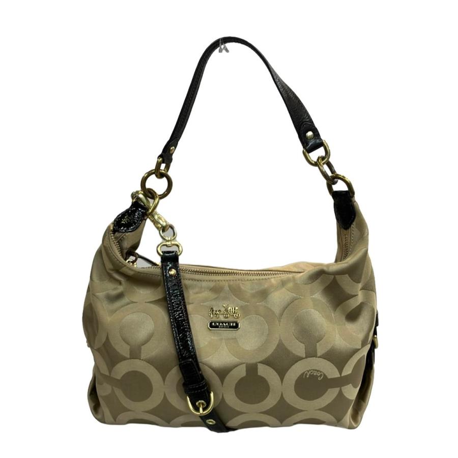 美品 コーチ 2way ハンドバッグ ショルダーバッグ 斜め掛け PVC コーチ 2WAY ハンドバッグ ショルダーバッグ 斜め掛け 34312