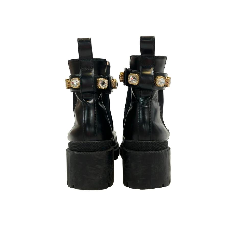 訳あり グッチ サイドゴアブーツ ビジュー レディース SIZE 37 (L