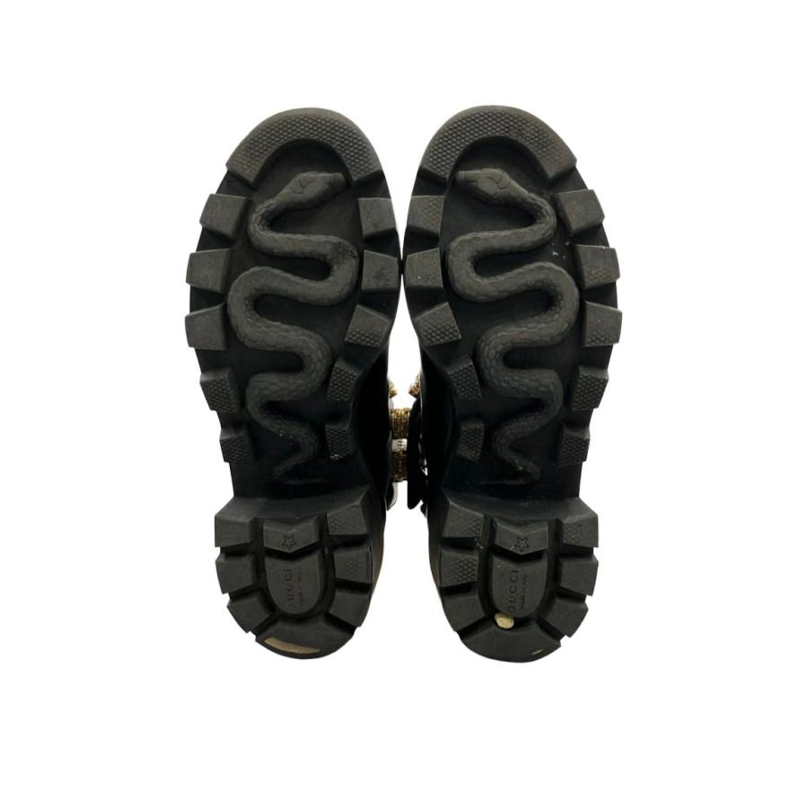 GUCCI サイドゴアブーツ　ビジューベルト付き　新品未使用 訳あり グッチ サイドゴアブーツ ビジュー レディース SIZE 37 (L