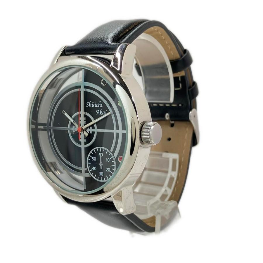 腕時計 名探偵コナン 赤井秀一 クオーツ ブラック メンズ USJ 中古