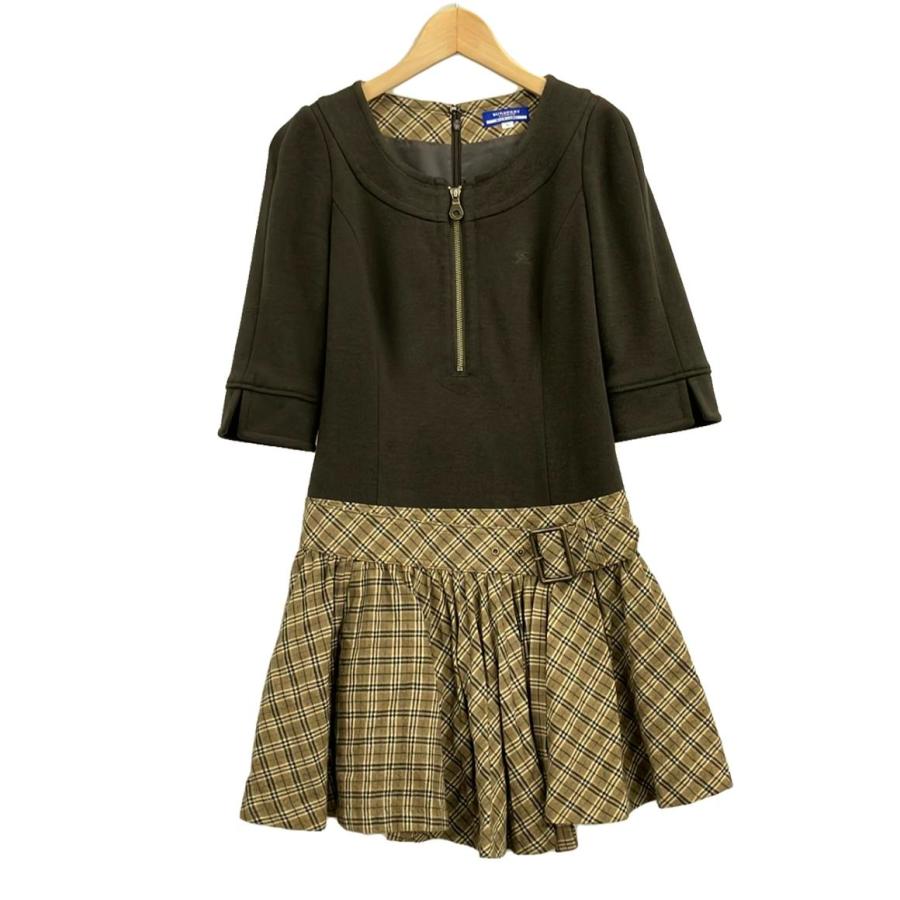 バーバリーブルーレーベル 七分袖ワンピース レディース SIZE 36 (S 