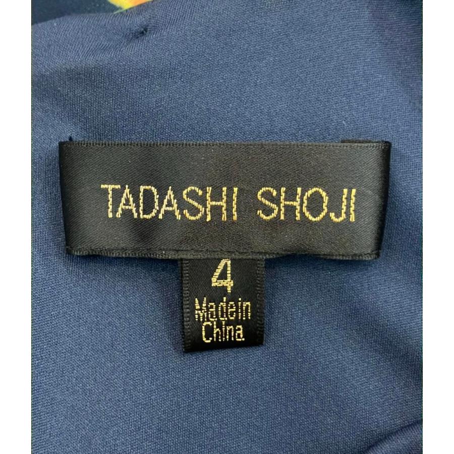 タダシショージ ボタニカル柄 ケープドレス レディース SIZE 4 TADASHI