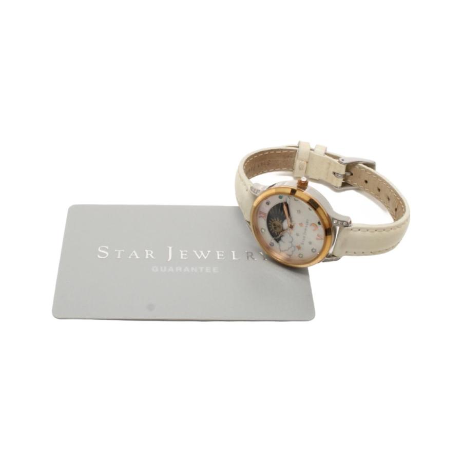 スタージュエリー 腕時計 ムーンフェイズ クオーツ 2SW1024 レディース STAR JEWELRY 中古 |  | 06