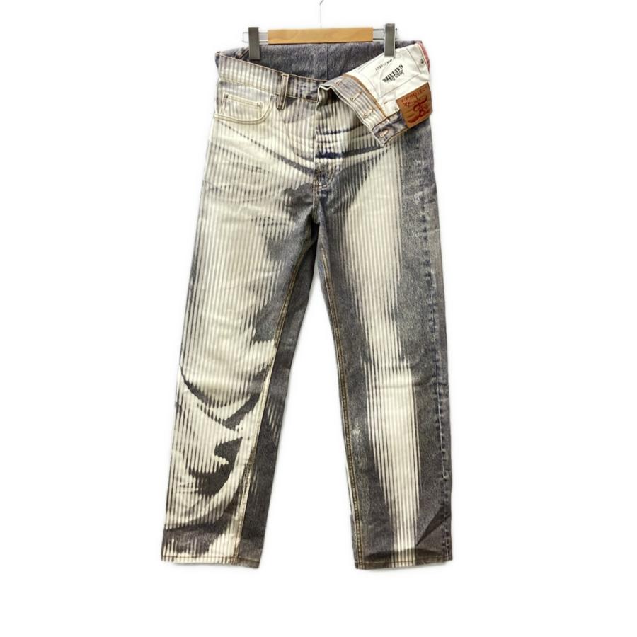 jean paul gaultier トロンプルイユワイドデニムバギー