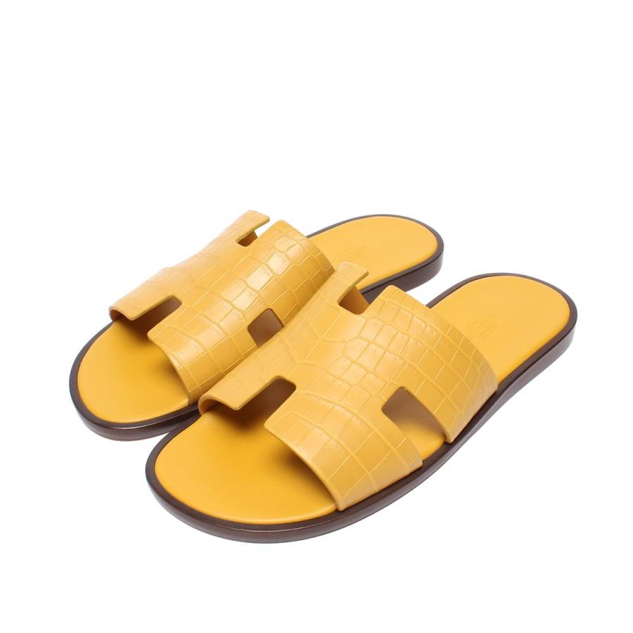 エルメス イエロー H型ストラップサンダル エルメス イエロー H型ストラップサンダル