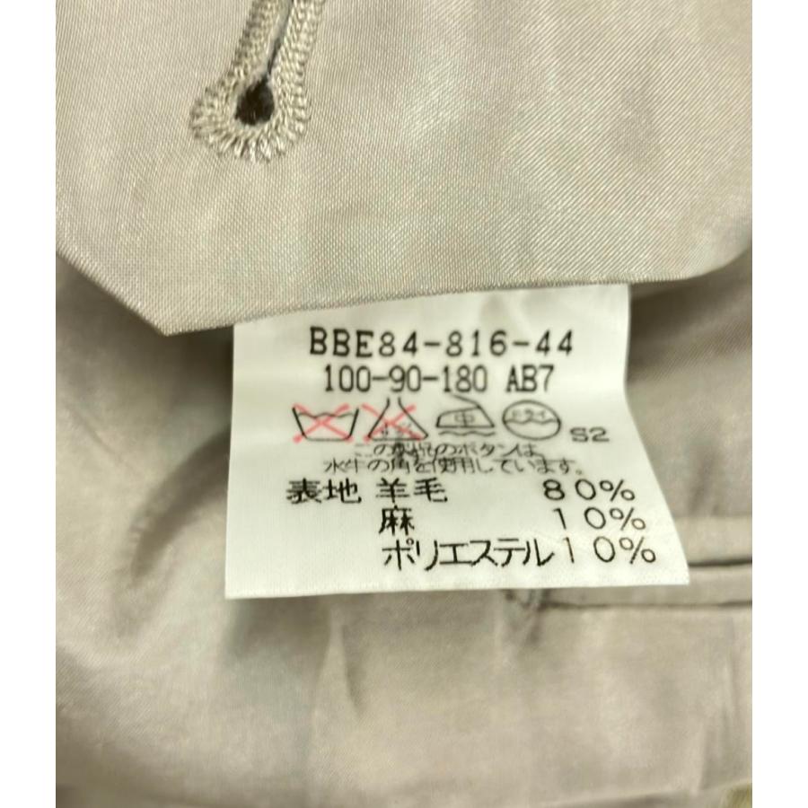 極美品✨バーバリーロンドン テーラードジャケット 3XL リネン混 チェック 極美品 バーバリーロンドン テーラードジャケット ブレザー
