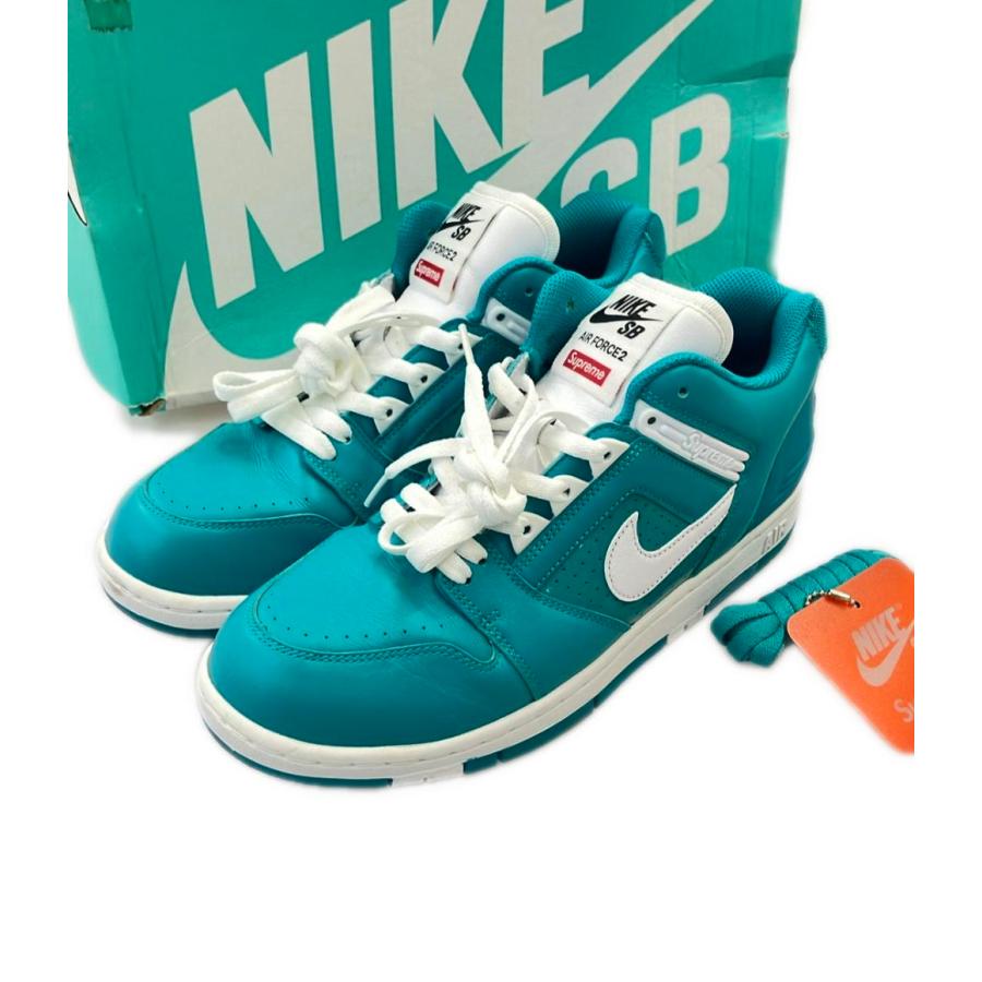 ナイキ ミドルカットスニーカー × Supreme SB AIR FORCE 2 AA0871-313