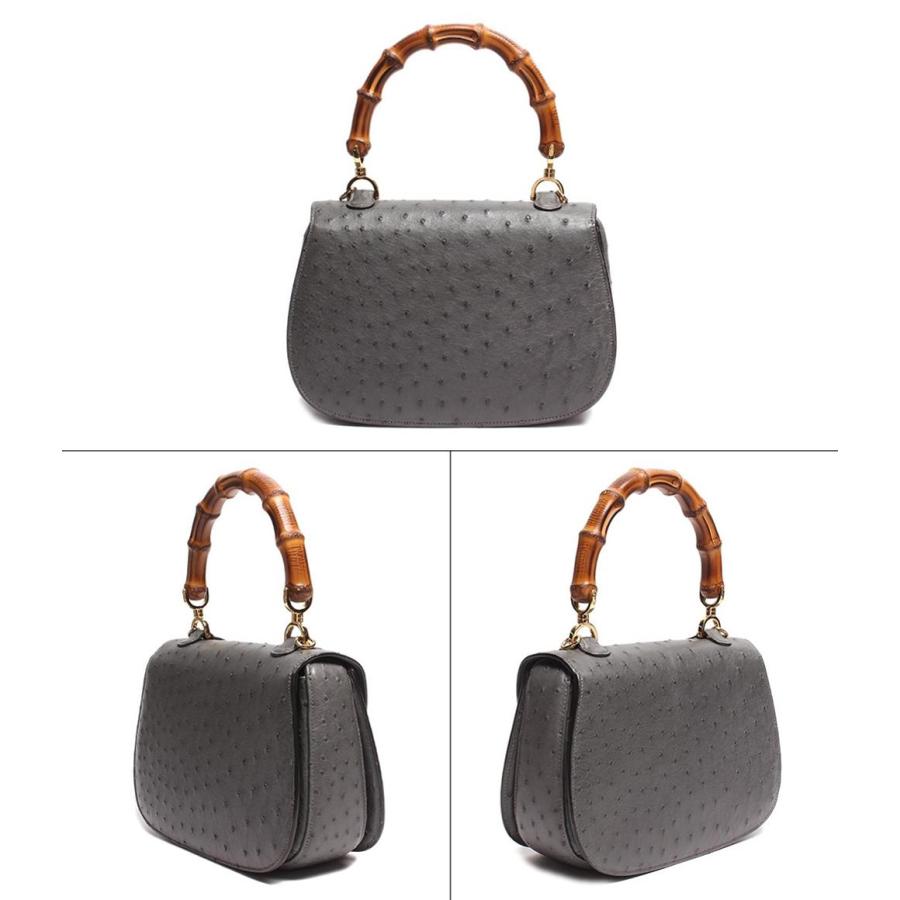 グッチ 2wayレザーハンドバッグ ゴールド金具 バンブー1947