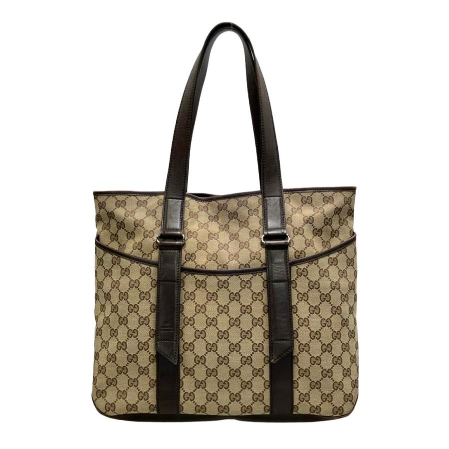 GUCCI グッチ　トートバッグ　GG柄　レザー　キャンバス　145971 グッチ トートバッグ GGキャンバス 145971 200047 ユニセックス