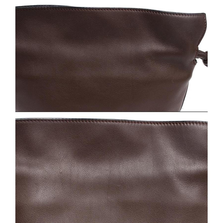美品 ロエベ レザー ショルダーバッグ ポシェット チョコ レディース メンズ 美品 ロエベ レザー ショルダーバッグ ポシェット チョコ レディース