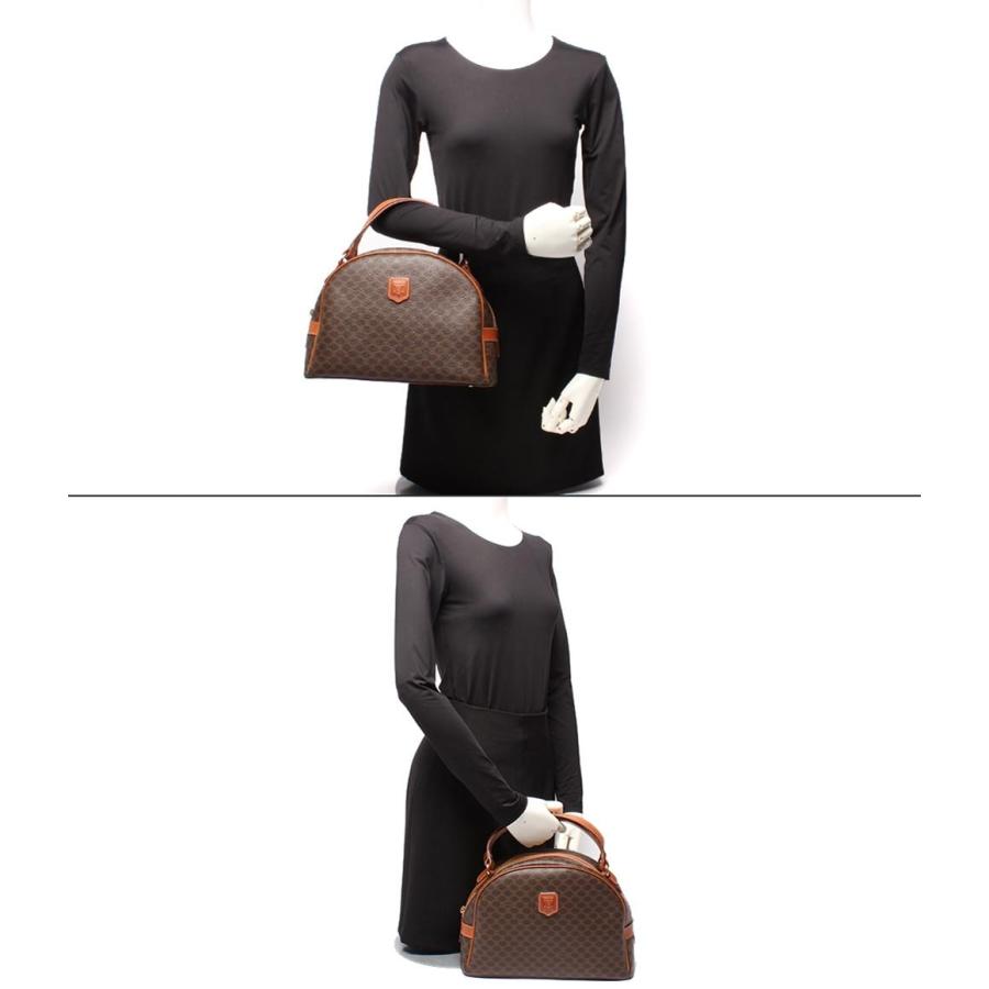 セリーヌ ハンドバッグ ハーフムーン マカダム柄 レディース CELINE