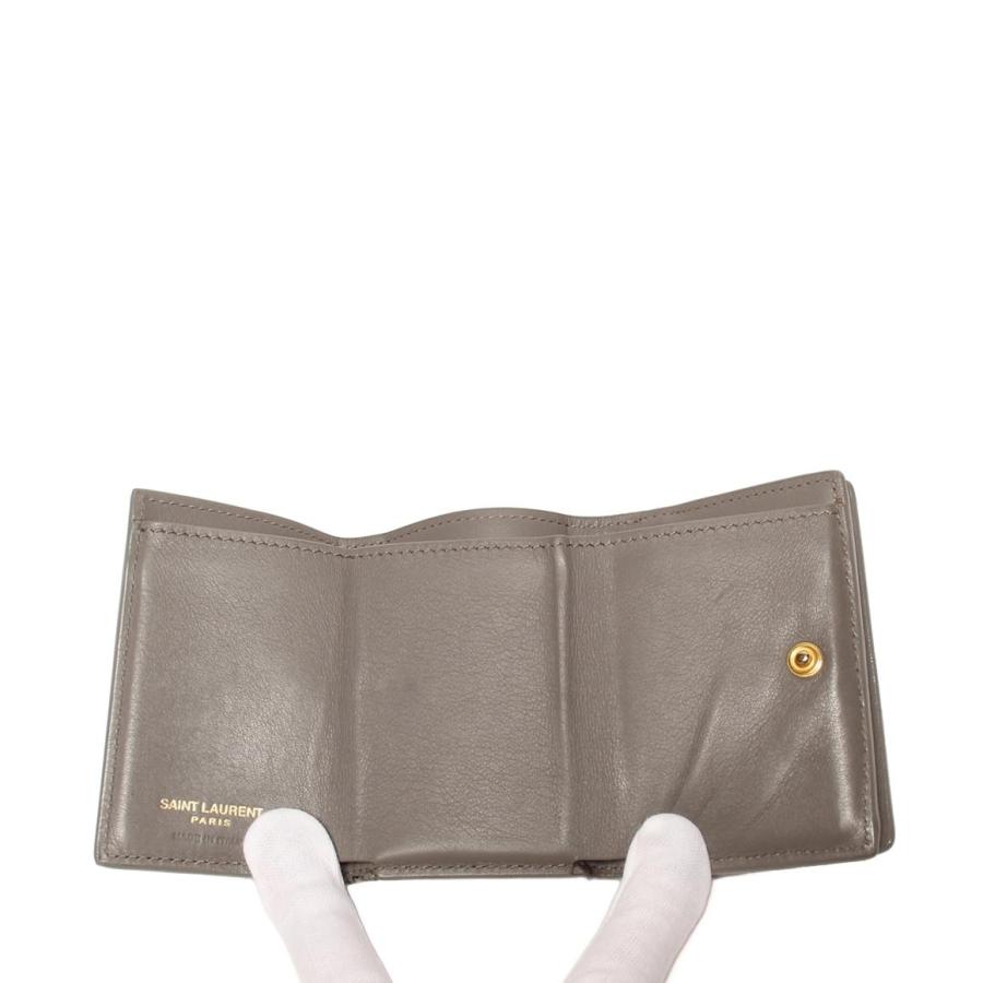 【美中古】サンローラン　三つ折り財布　コンパクト　ウォレット SAINT LAURENT PARIS】サンローランパリ『YSL モノグラム