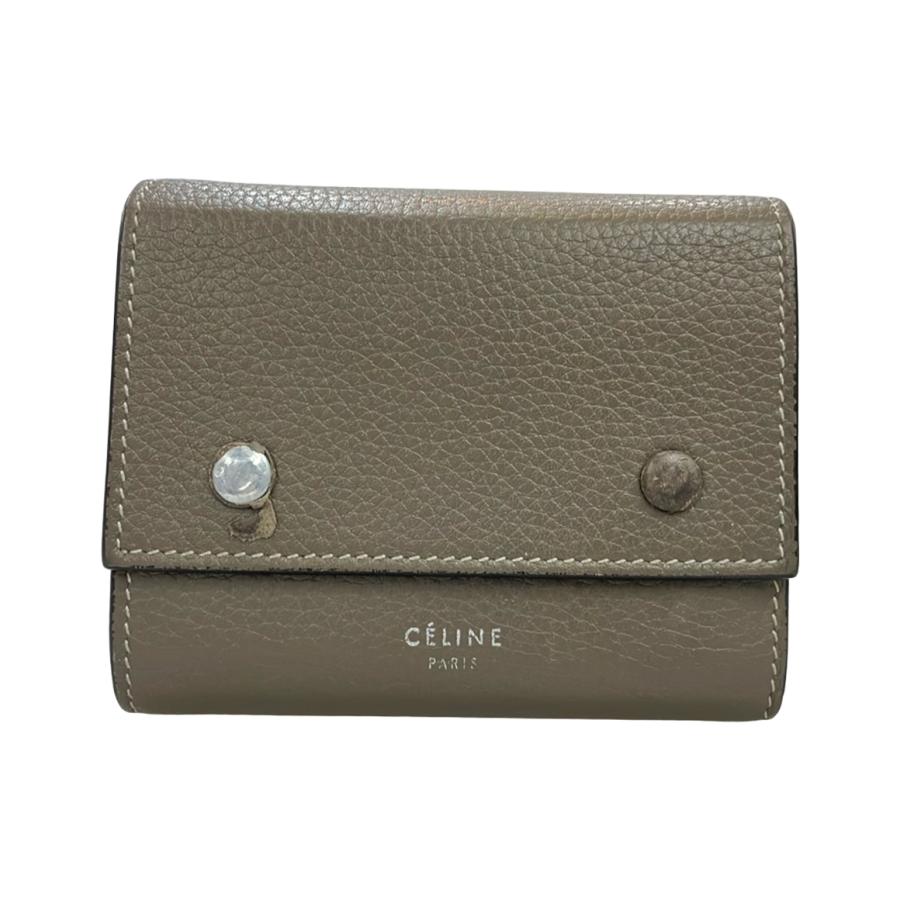 最終値下げ⭐️CELINE 三つ折り財布　セリーヌ　ペブル セリーヌ 三つ折り財布 スモールフォールデット レディース