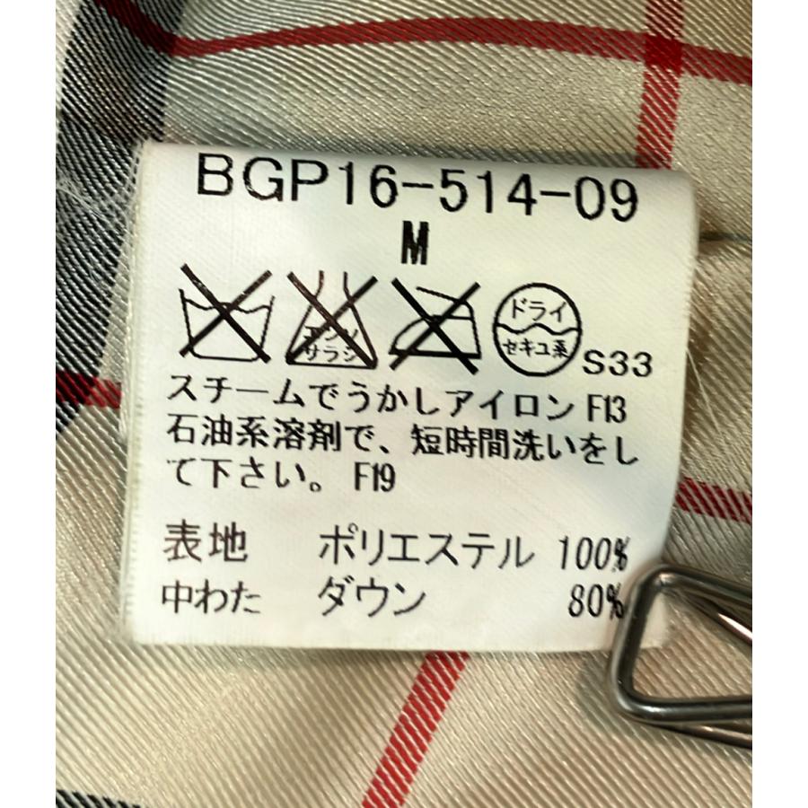 バーバリー ダウンジャケット フード付き ジップ スナップボタン