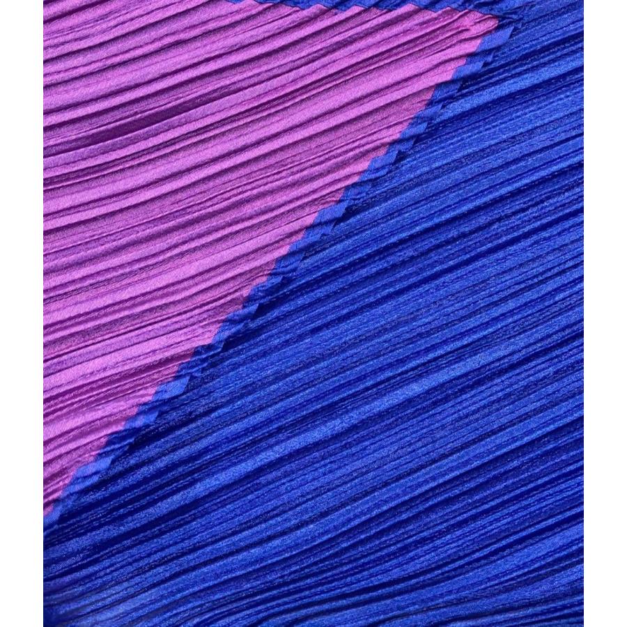 美品 プリーツプリーズ シアープリーツバイカラーストール PP69