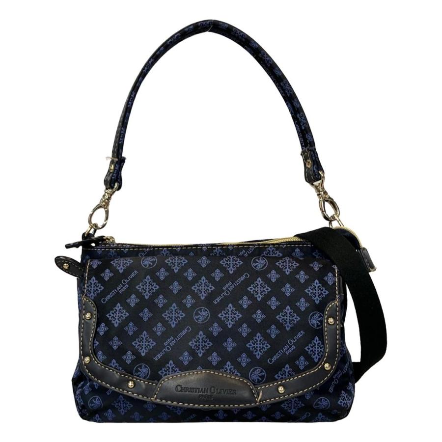 新品タグ付き ネイビー クリスチャンオリビエ クリスチャン オリビエ 2way ショルダーバッグ 肩掛け 斜め掛け