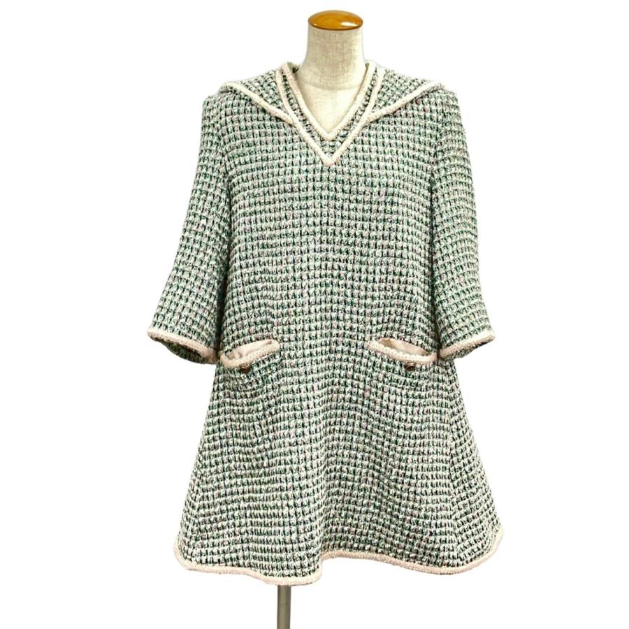 美品 ツイードセーラーワンピース レディース SIZE 2 (M) SOONIL
