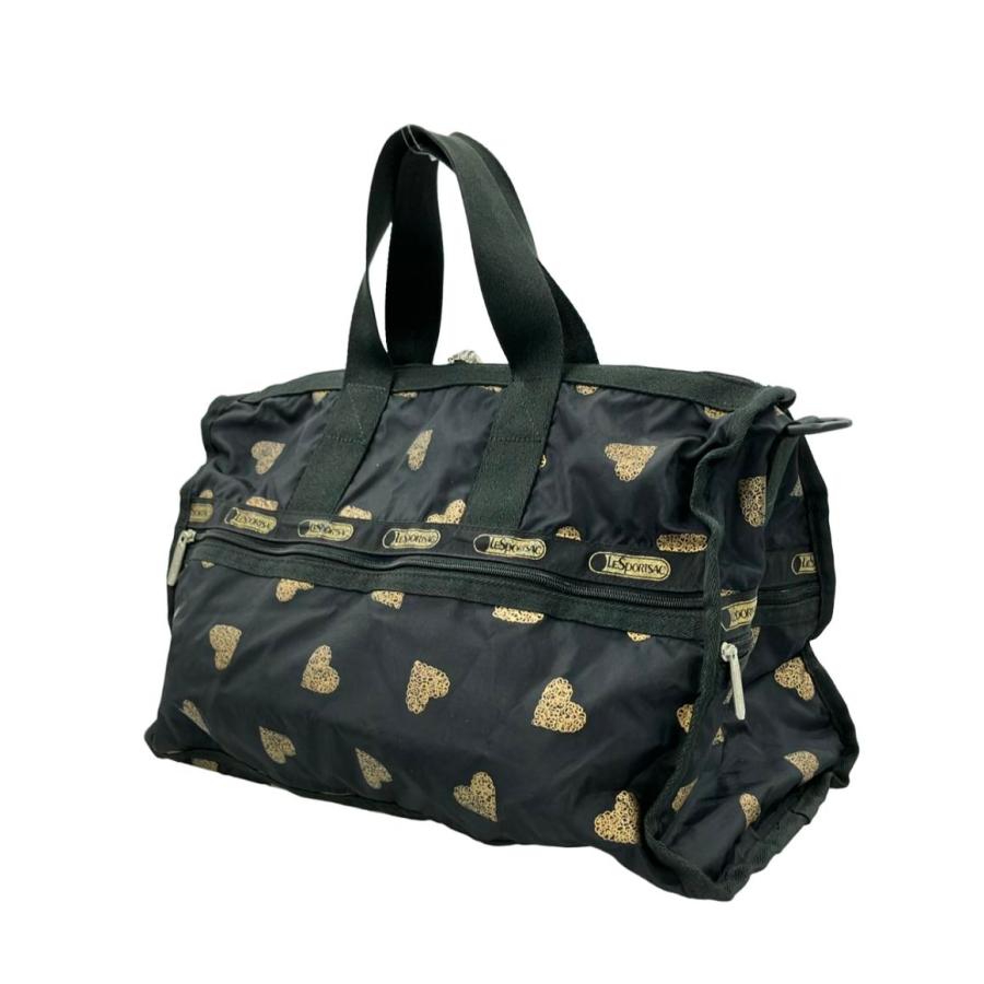 レスポートサック ハート総柄ナイロンボストンバッグ レディース