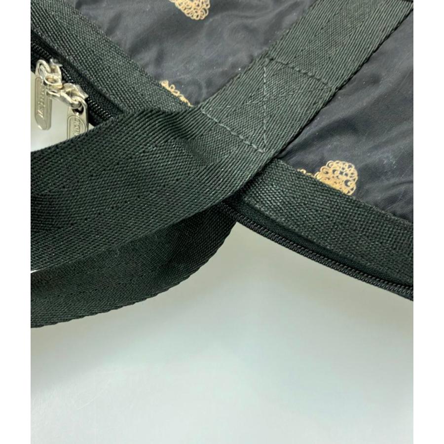 ★超美品★LeSportsac ブラック ボストンバッグ★ハート柄★ レスポートサック ハート総柄ナイロンボストンバッグ レディース