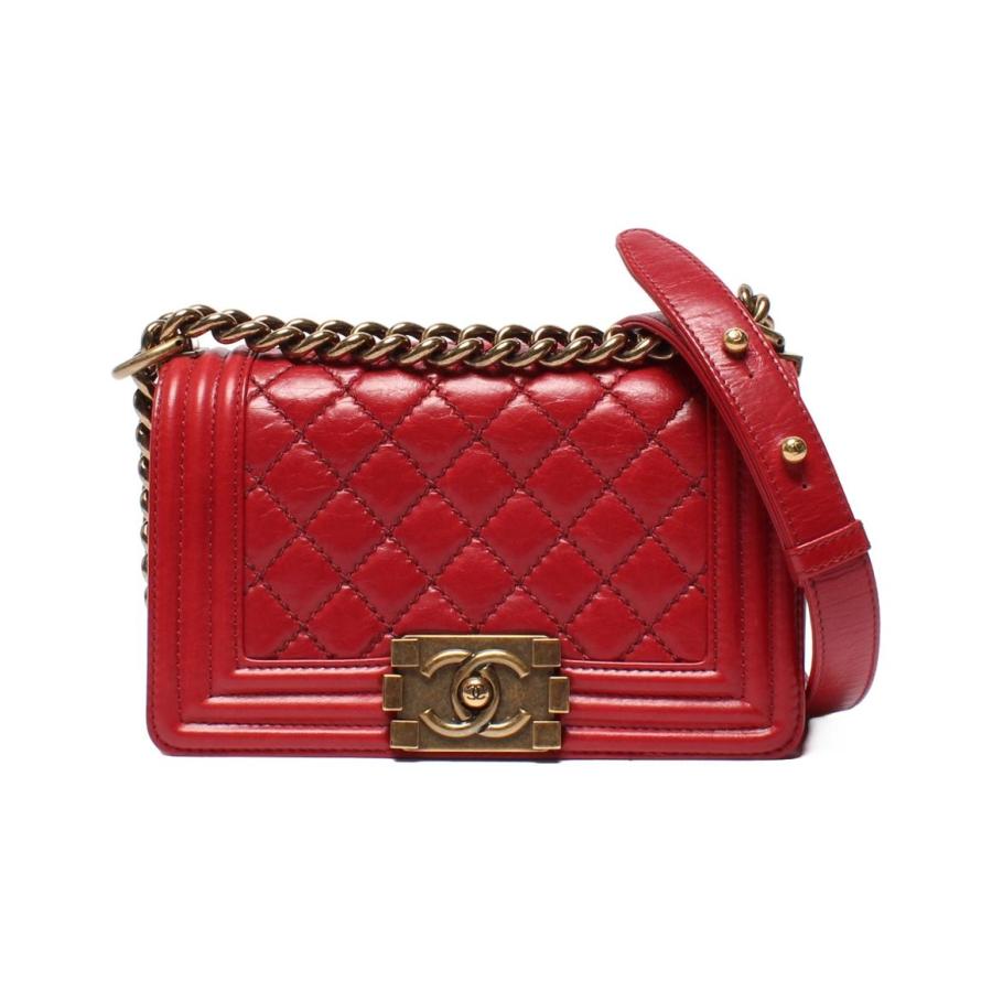 シャネル ボーイシャネル チェーンショルダーバッグ ゴールド金具