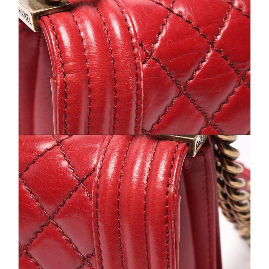 【激レア】Chanel　シャネル　ボーイシャネル　ショルダー　レッド シャネル(CHANEL)シャネル ボーイシャネル チェーンウォレット
