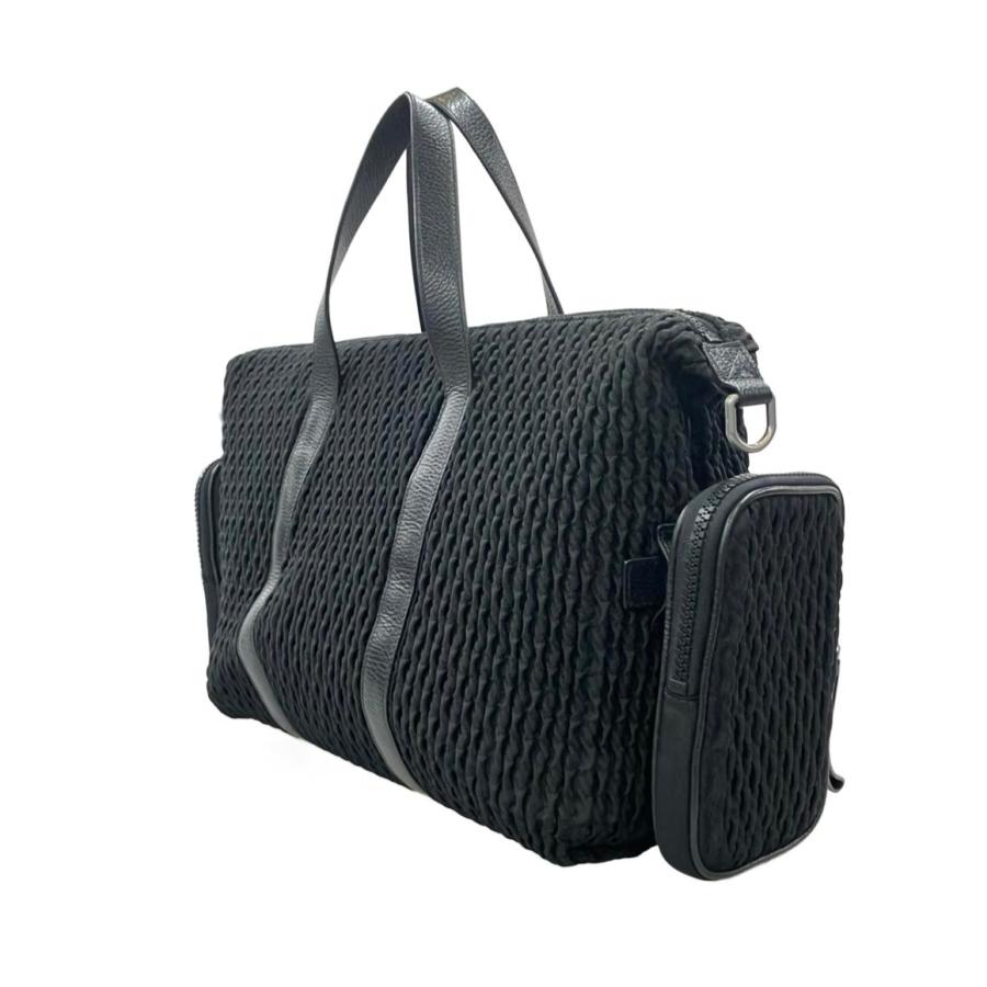 【美品】EMPORIO ARMANI ボストンバッグ　2way カラー黒 エンポリオ・アルマーニ 2WAY ボストンバッグ ショルダーバッグ 斜め