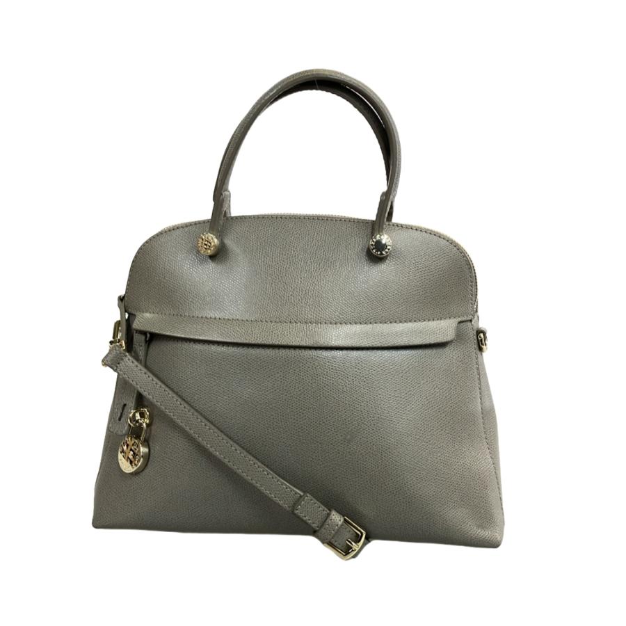 超美品 フルラ Furla 現行ロゴ グレイン レザー 2way ワン ショルダー  