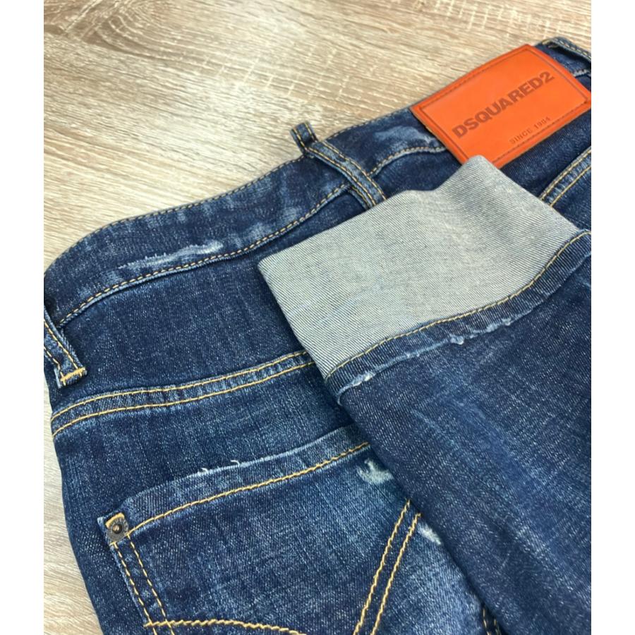 ディースクエアード デニムパンツ ボタンフライ ダメージ加工 21SS 
