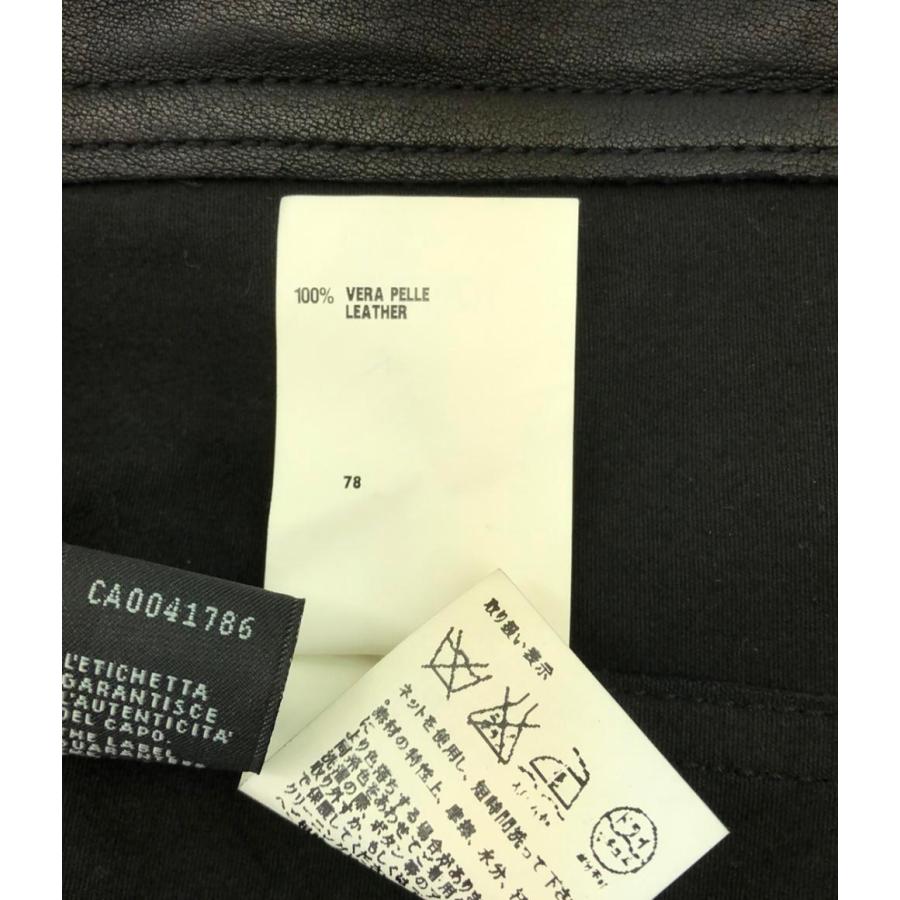 美品 フェンディ レース切替ダブルライダースジャケット レディース