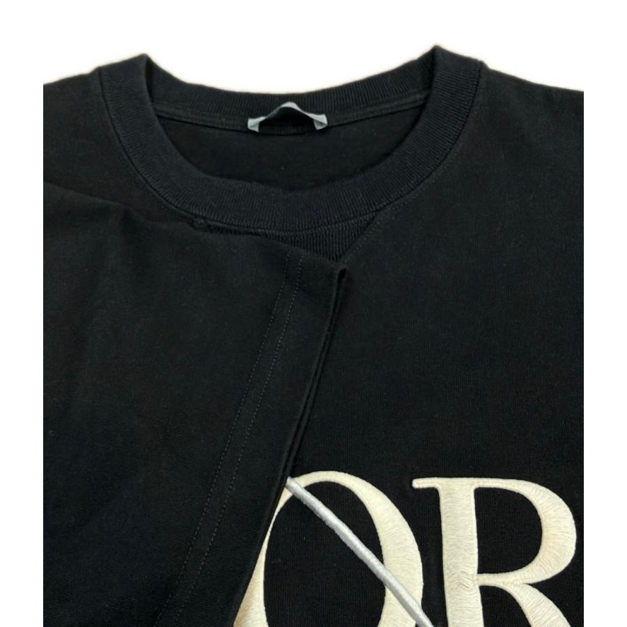 Dior ロゴ刺繍 ブラック Tシャツ L 美品 ディオール・オム ロゴ刺繍 半袖Tシャツ メンズ SIZE L