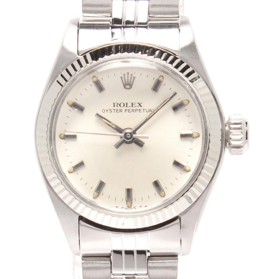 ロレックス 腕時計 オイスターパーペチュアル 自動巻き シルバー 6619