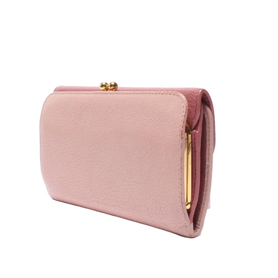 ミュウ 三つ折り財布 がま口 レディース MIU 中古 : Rehello by