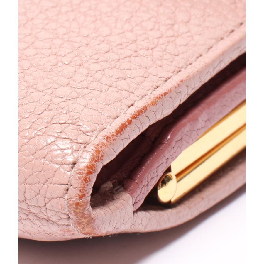 ミュウ 三つ折り財布 がま口 レディース MIU 中古 : Rehello by