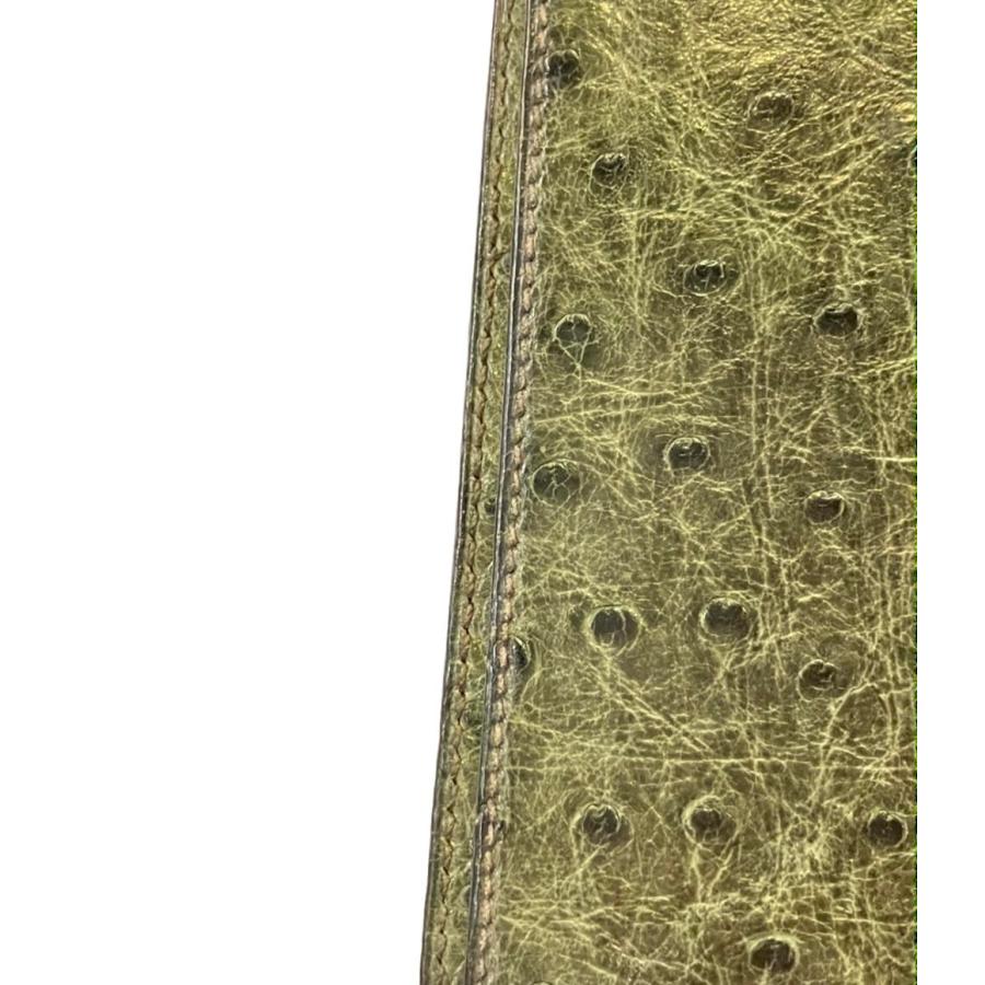 エルメス 手帳カバー オーストリッチ ◯M刻印 アジェンダGM