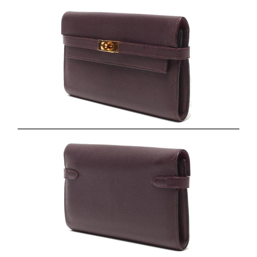エルメス 長財布 D刻印 ゴールド金具 ケリーウォレット レディース HERMES 中古の画像