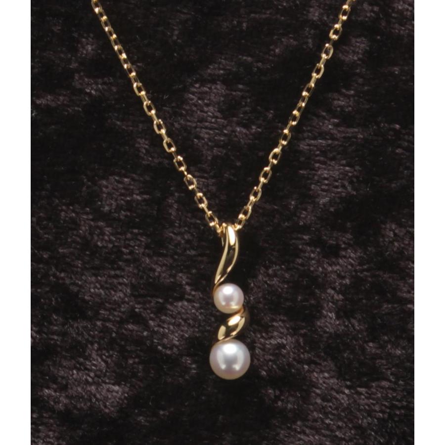 【美品！】ミキモト　パール　ネックレストップ　しずく　K18 美品！】ミキモトパールネックレストップしずくK18