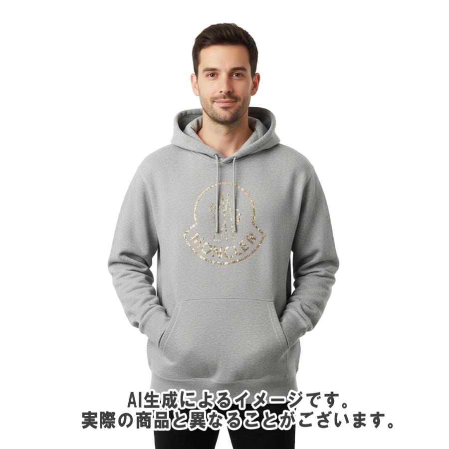 最終価格 MONCLER パーカー スワロフスキー グレー S（オーバー） モンクレール パーカー ジーニアス スワロフスキーロゴ F20928G72240 C
