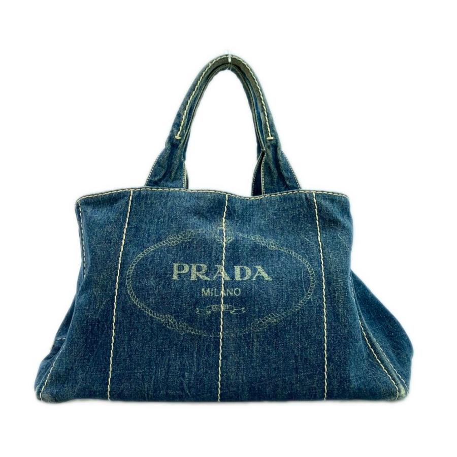 プラダ デニムトートバッグ カナパ レディース PRADA 中古 : Rehello 