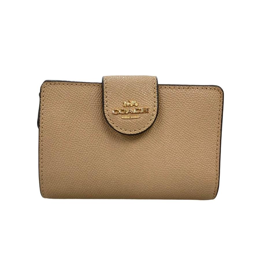 美品❣️COACH 二つ折り財布 ベージュ コーチ 二つ折り財布 ベージュ 6390 レディース COACH 中古 : Rehello