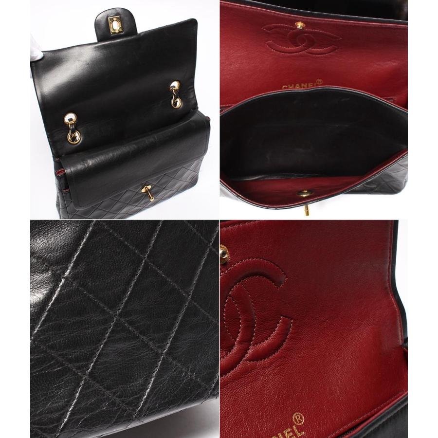 CHANEL ショルダーバッグ　マトラッセ　ダブルチェーン　ゴールド金具 CHANEL マトラッセ 23 ダブルフラップダブルチェーン 1992年頃