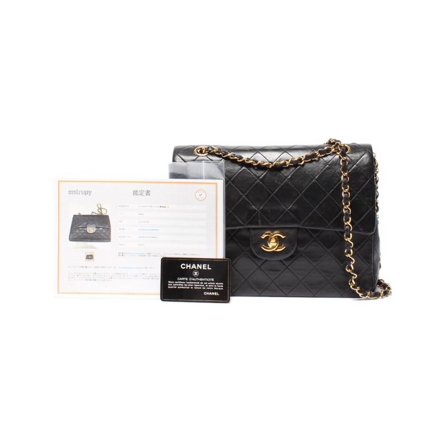 シャネル チェーンショルダーバッグ 肩掛け ゴールド金具 1番台 ダブル