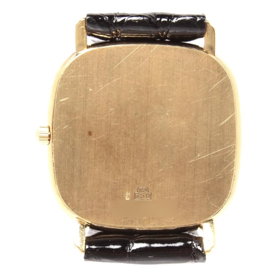 ロンジン 腕時計 K18 スクエア クオーツ ゴールド メンズ