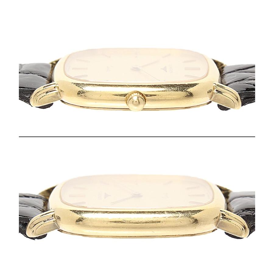 ロンジン 腕時計 K18 スクエア クオーツ ゴールド メンズ LONGINES